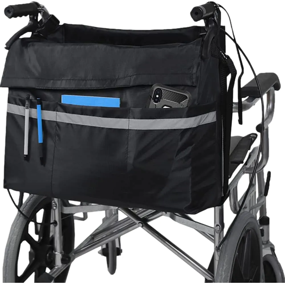 Wheelchair Bag with Secure Reflective Strip