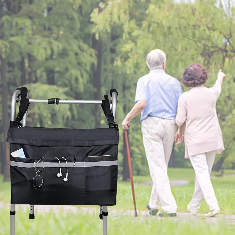 Wheelchair Bag with Secure Reflective Strip