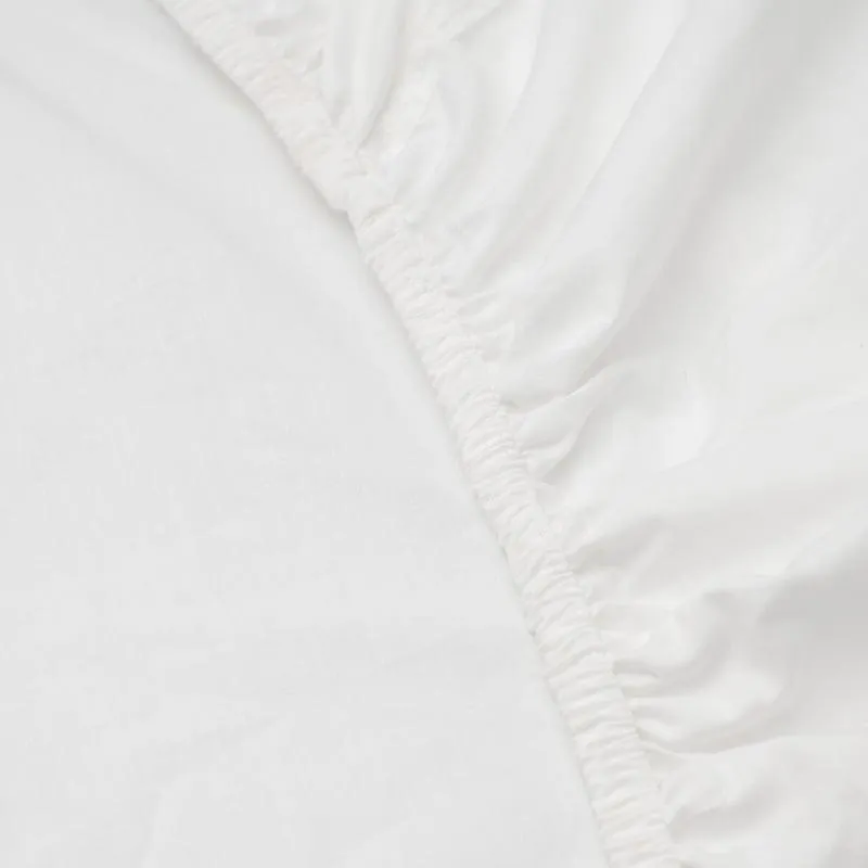 Whisper Soft 500 Thread Count Sateen Egyptian Cotton Fitted Sheet - White