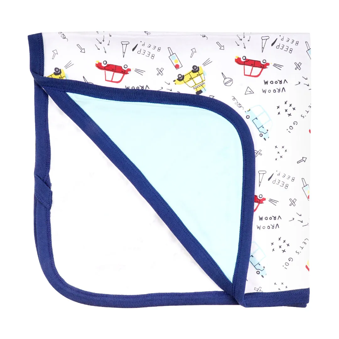 Zoomin' Cars hooded Swadle Sheet